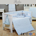 100% cotton emboridered baby crib bedding set